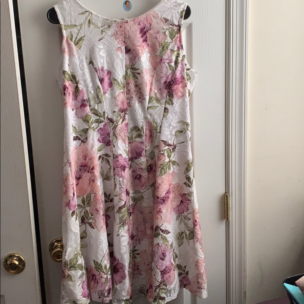White lace floral sun vintage sun dress